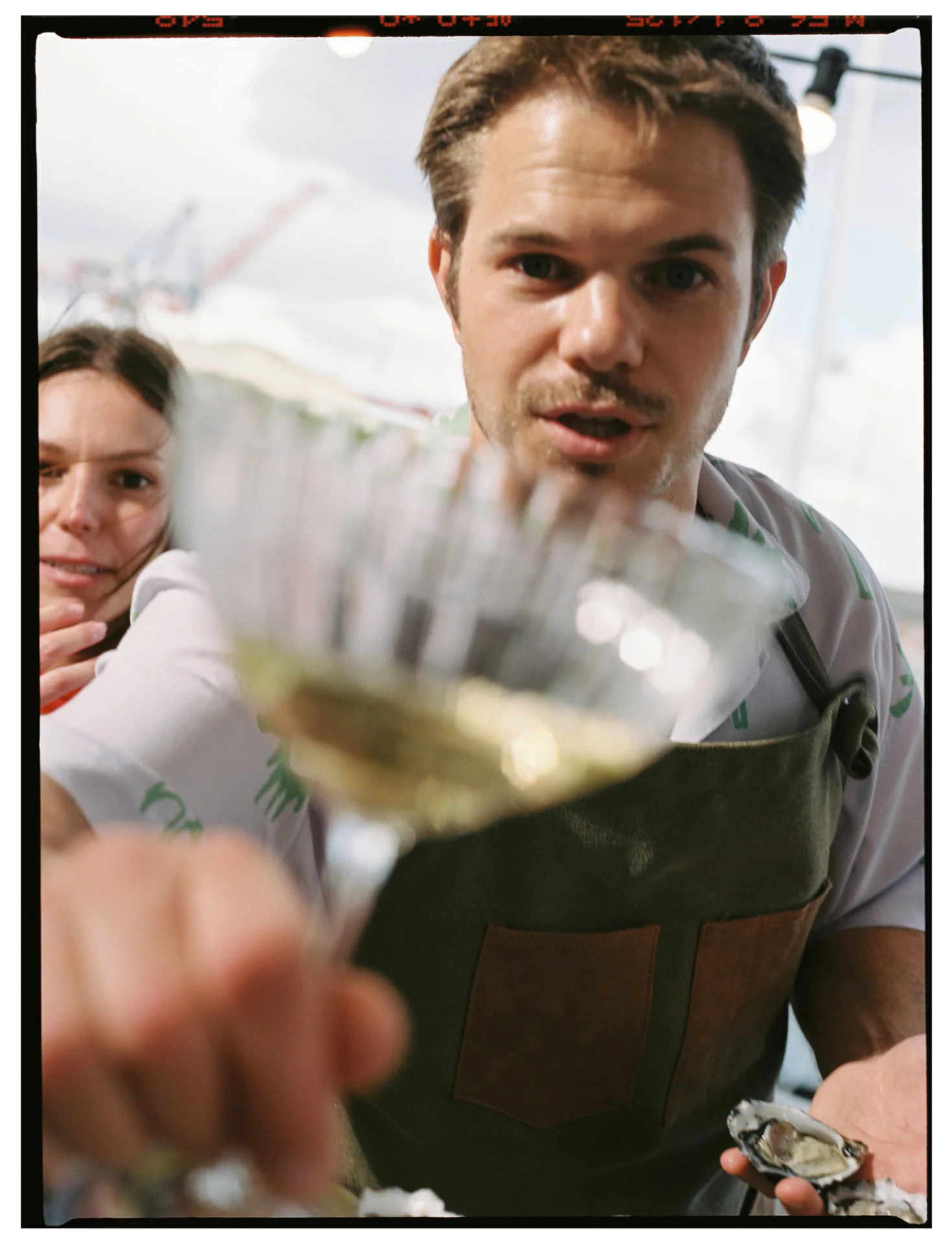 Person laughing joyfully warm lighting candid portrait Airbnb Experiences Lisbon