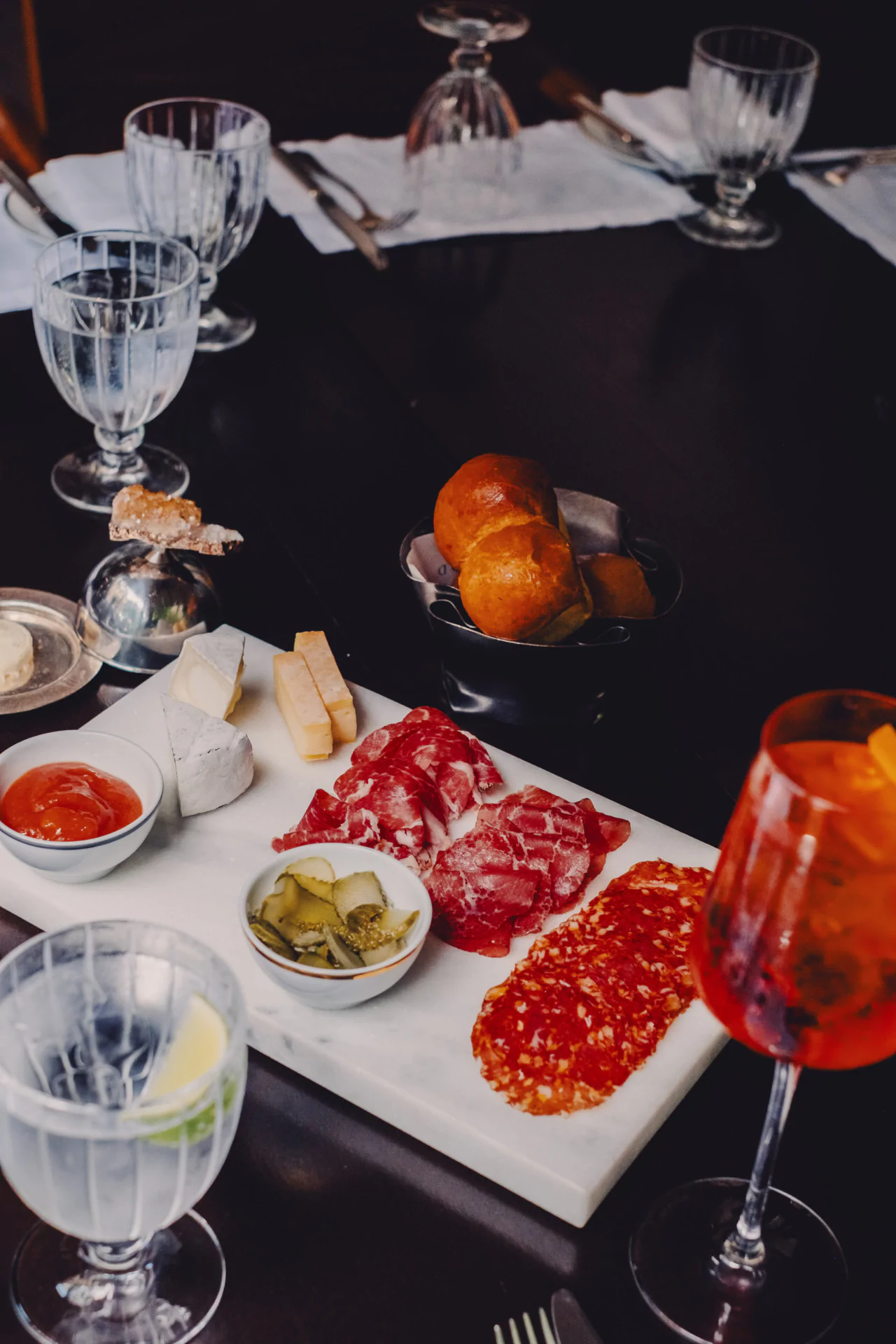 Restaurant detail natural materials Rosewood São Paulo hotel photography