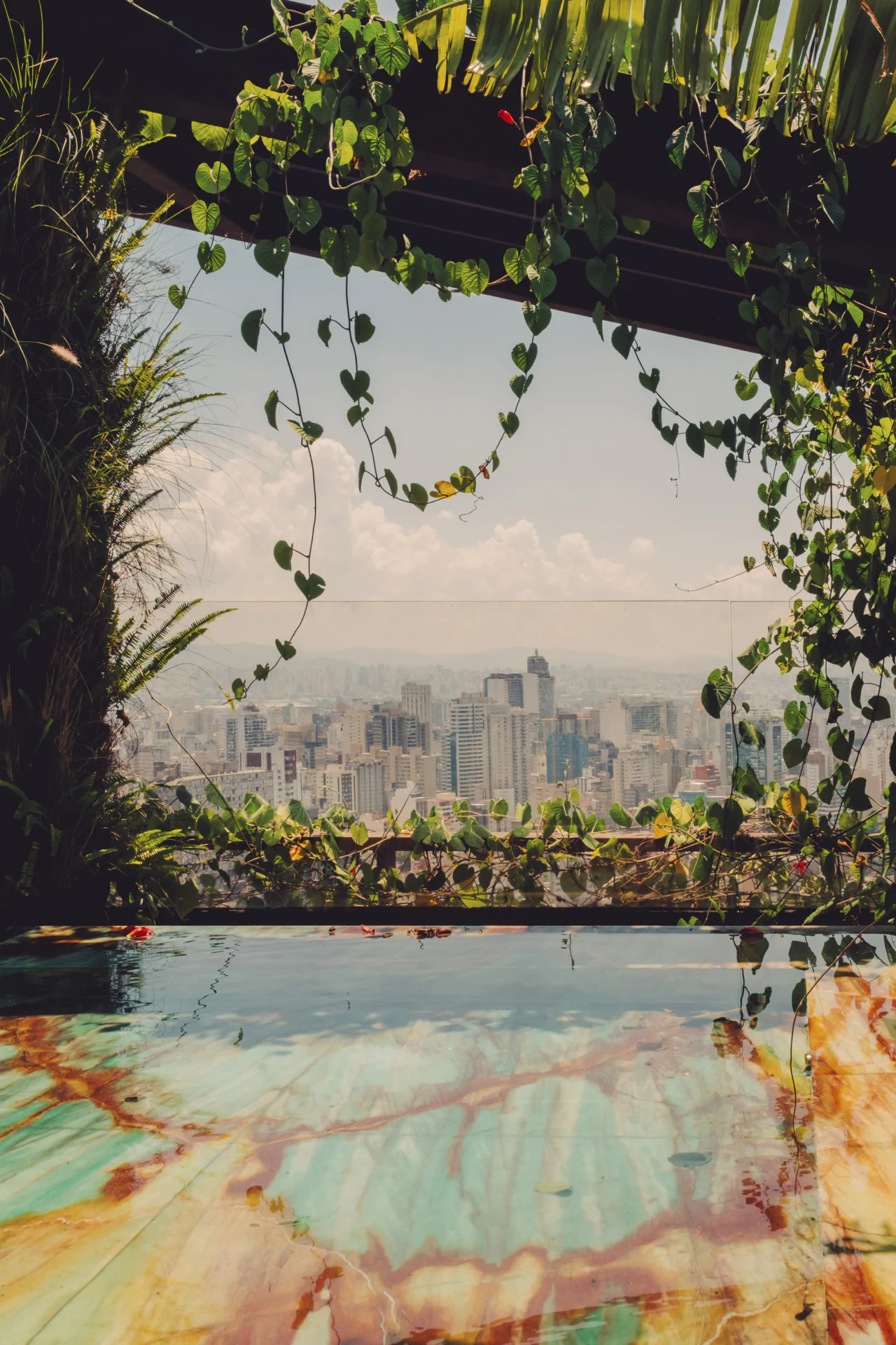 Rosewood São Paulo hotel rooftop terrace city view luxury hospitality photography